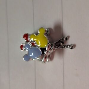 Pandora Silver Multicolor Balloon & Blue Green Heart Charms